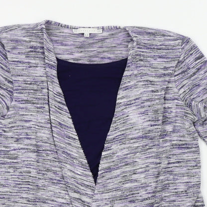 Womens UK Size 12 Lakeland Purple Cardigan Jumper