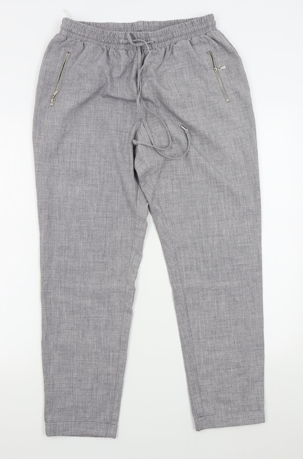 Womens UK Size 12 Atmosphere Regular Fit Chino Grey Trousers