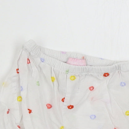 marese Girls White   Cropped Trousers Size 6-9 Months  - shorts