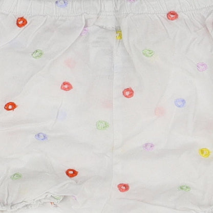 marese Girls White   Cropped Trousers Size 6-9 Months  - shorts