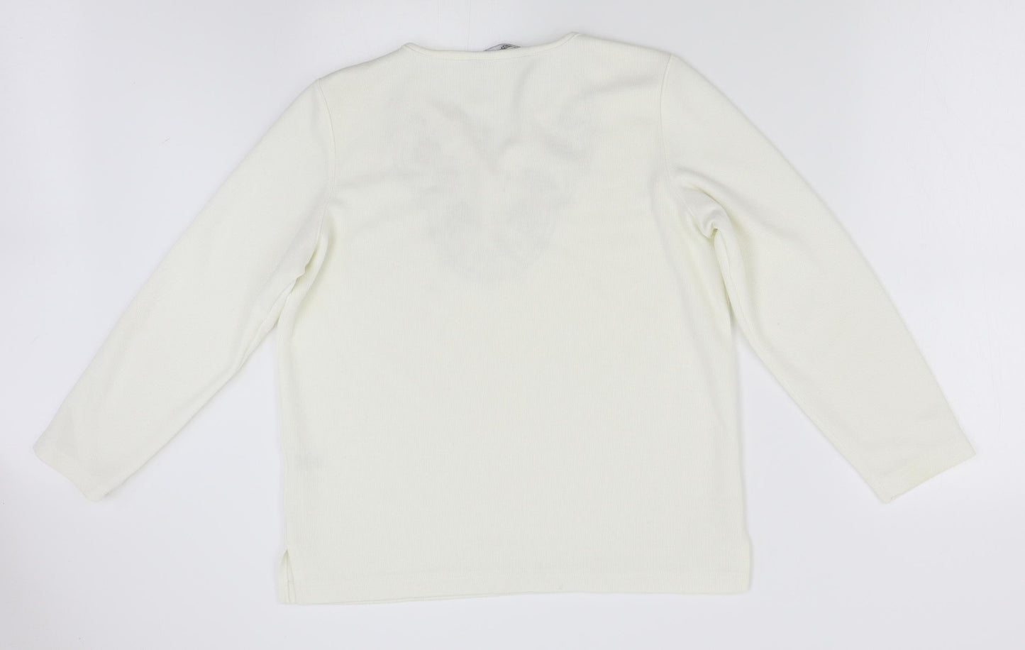 Womens UK Size S BM White Pullover Jumper