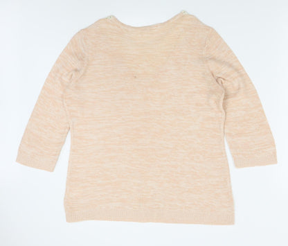 AproductZ Womens Beige   Pullover Jumper Size 16