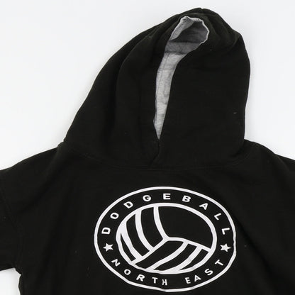 Just Hoods Boys Black   Pullover Hoodie Size 9-10 Years  - sunderland sabres