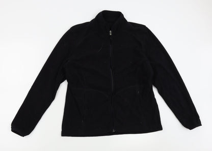 Preworn Womens Black   Full Zip Sweatshirt Size L