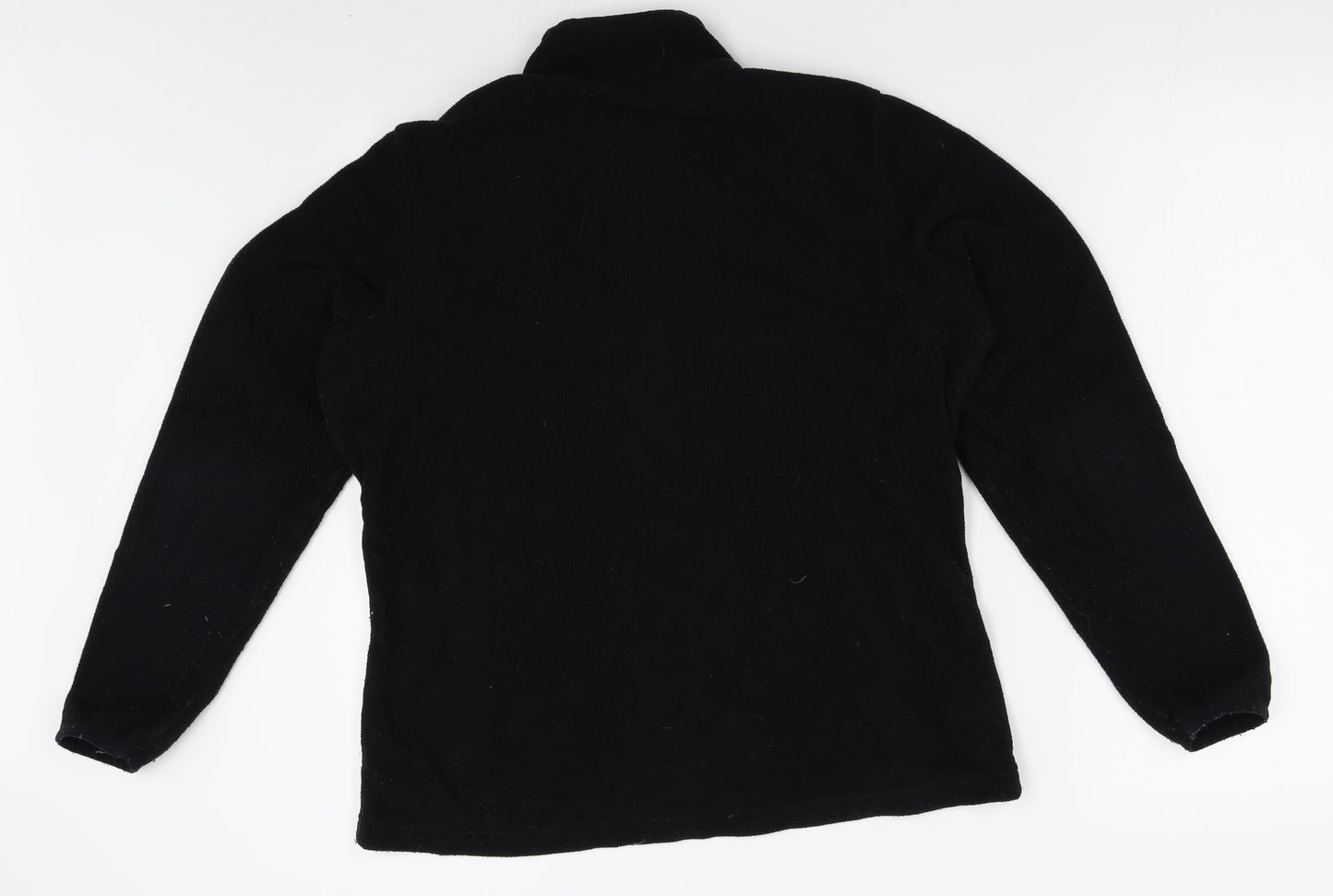 Preworn Womens Black   Full Zip Sweatshirt Size L