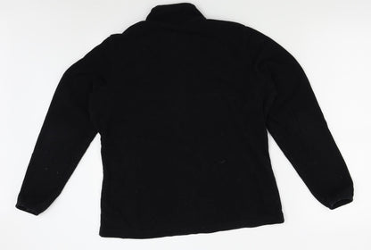 Preworn Womens Black   Full Zip Sweatshirt Size L