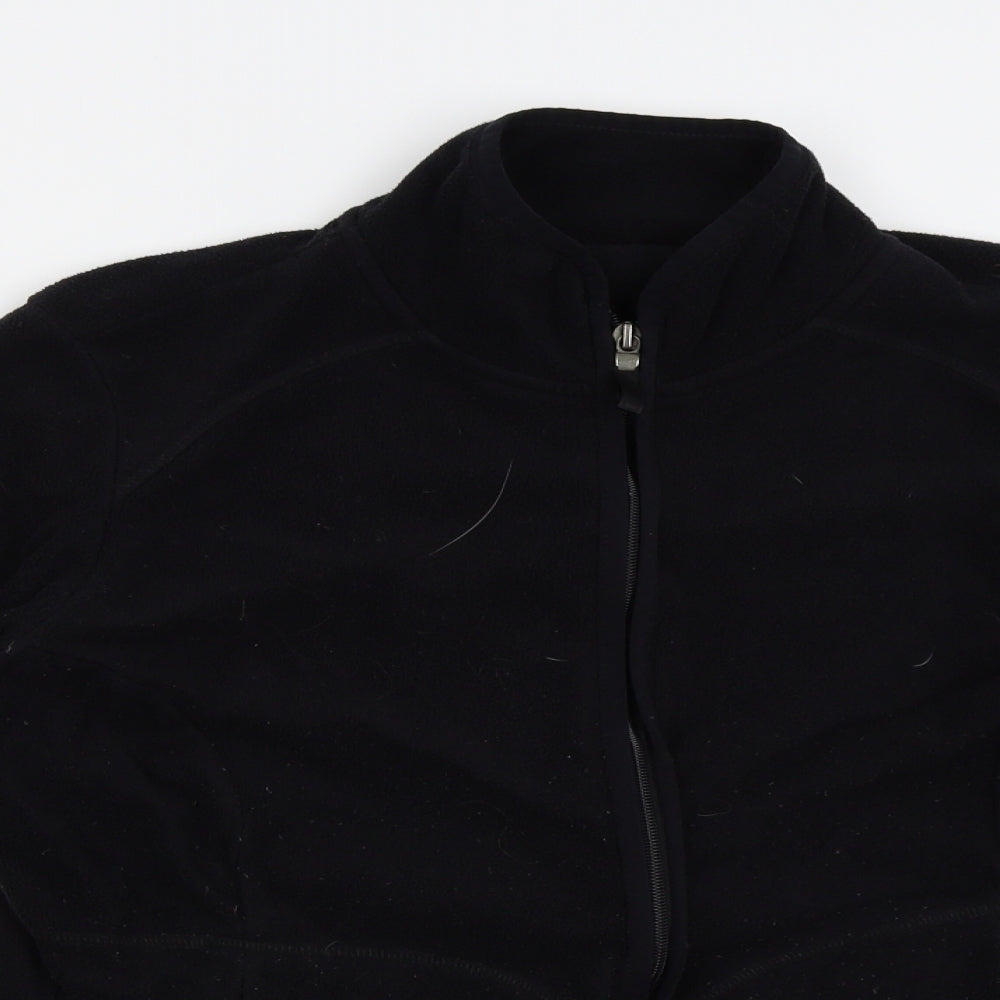 Preworn Womens Black   Full Zip Sweatshirt Size L