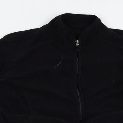 Preworn Womens Black   Full Zip Sweatshirt Size L
