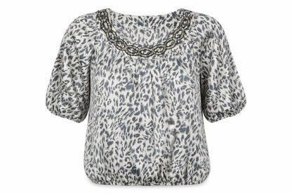 Womens UK Size 14 Bonmarché Grey Basic Blouse
