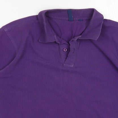 Asquith & Fox Mens Purple    Polo Size S