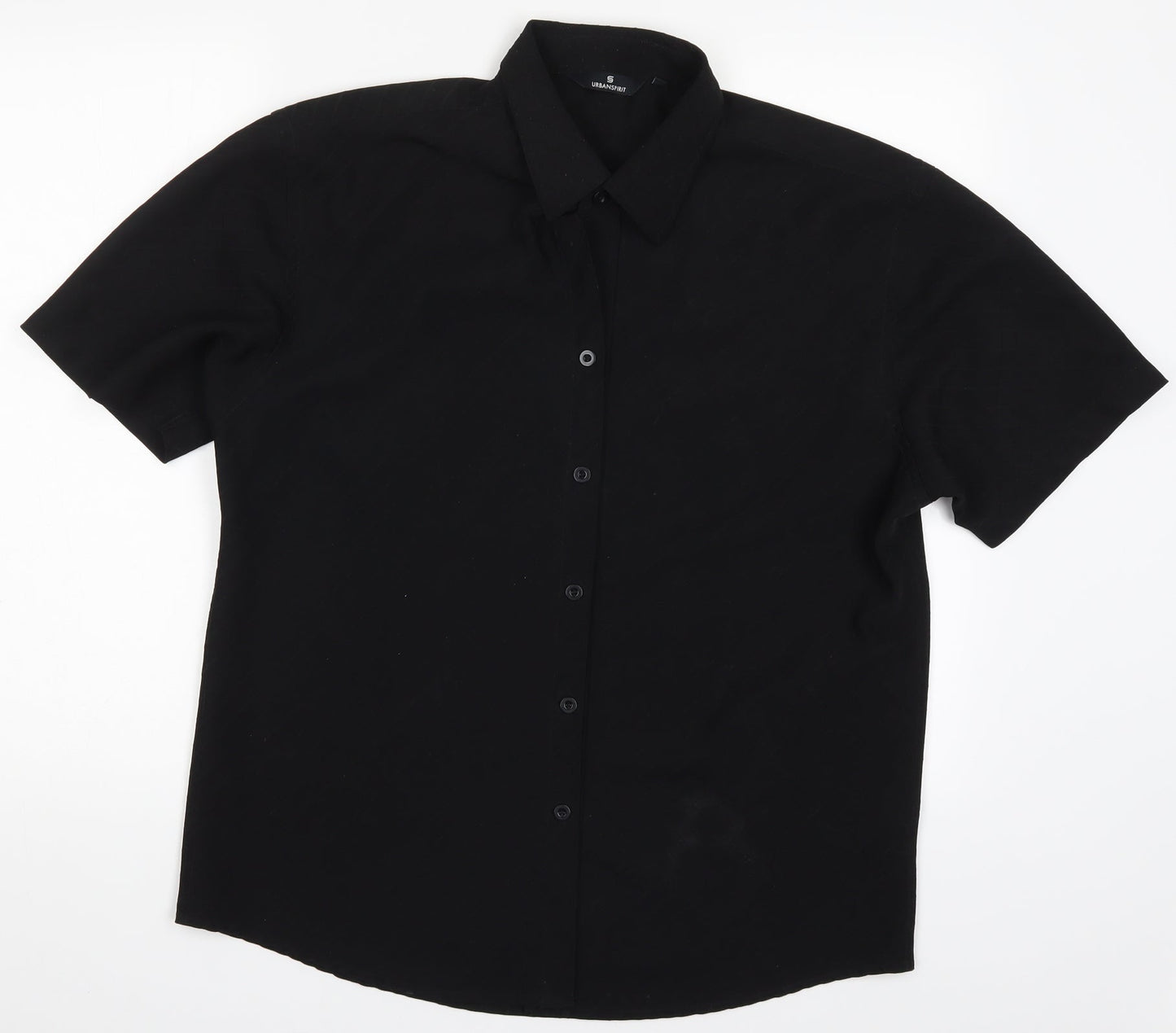 urban Spitir Mens Black    Button-Up Size L