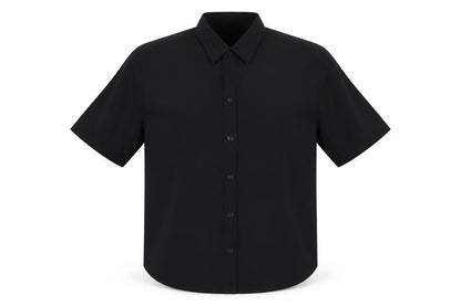 Mens UK Size L urban Spitir Black  Button-Up Short Sleeve Casual Shirt
