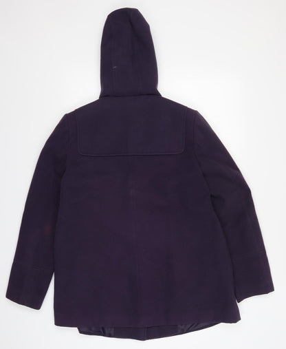 Womens UK Size 12 Dorothy Perkins Purple Pea Coat