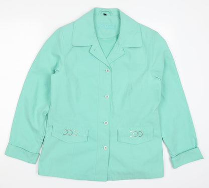 Womens UK Size 10 Finesse Green Jacket