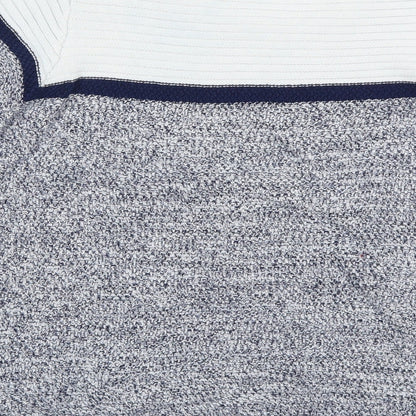 French Dressing Jeans Womens Blue Striped Knit Pullover Jumper Size XS
