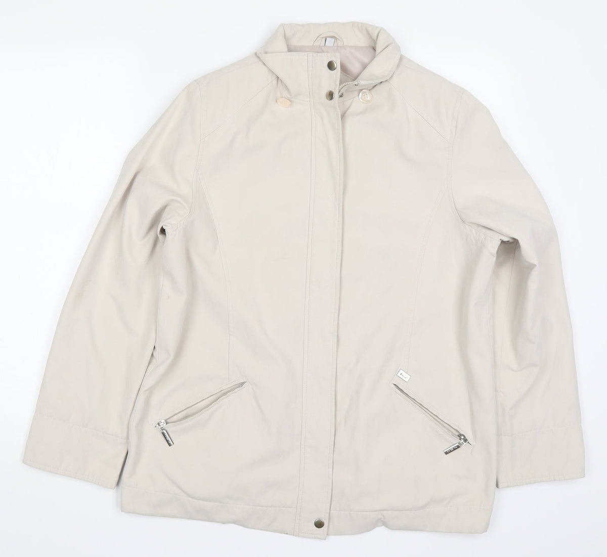 Joe Collection Womens Beige   Jacket Coat Size 14