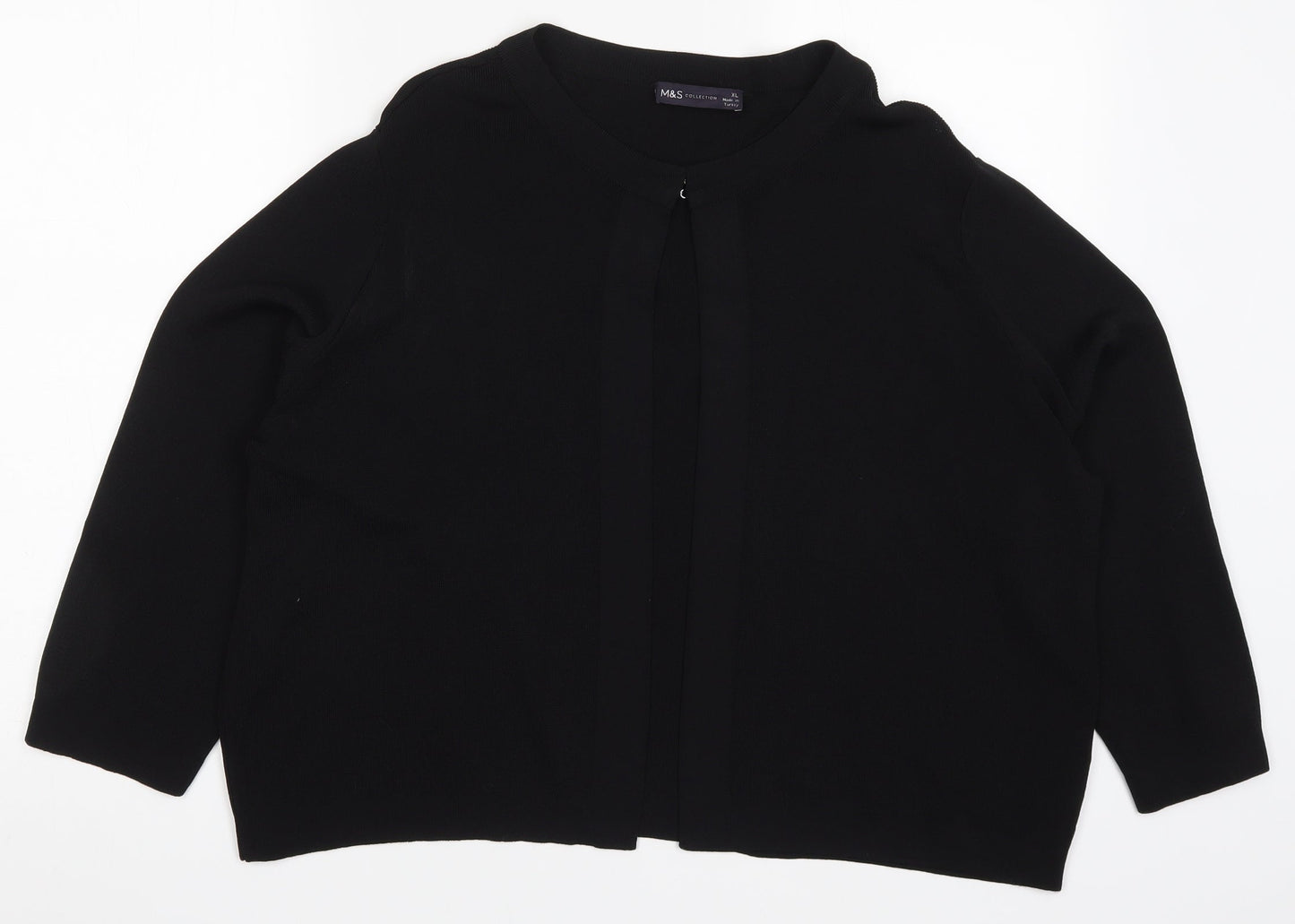 Womens UK Size XL Marks and Spencer Black Cardigan Jumper