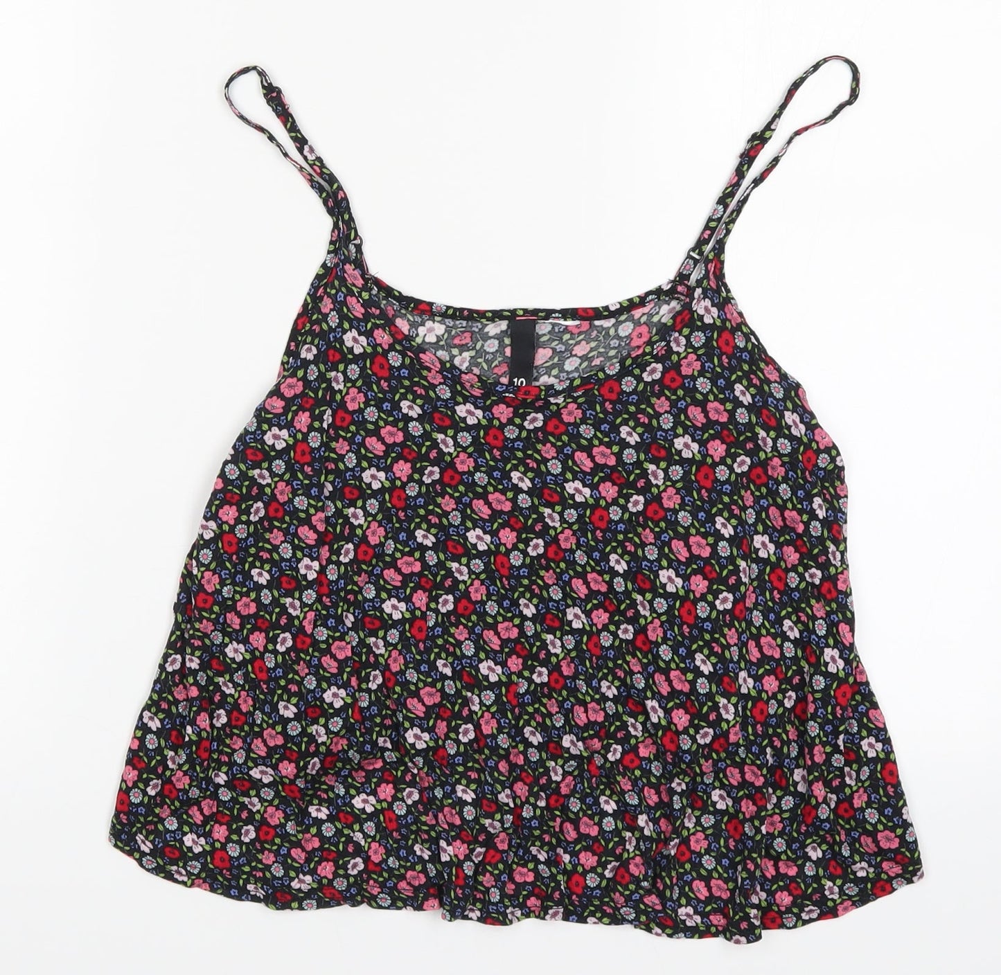 Womens UK Size 10 H&M Multicoloured Basic Tank
