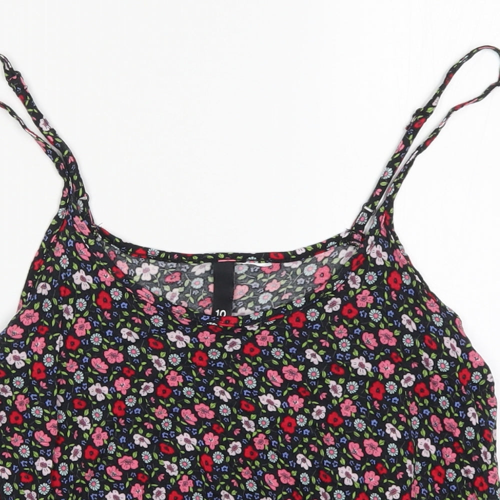 Womens UK Size 10 H&M Multicoloured Basic Tank