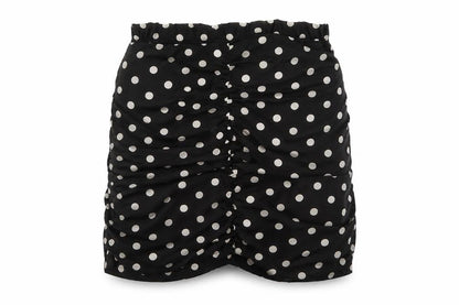 Boohoo Womens Black Polka Dot  Maxi Skirt Size 10