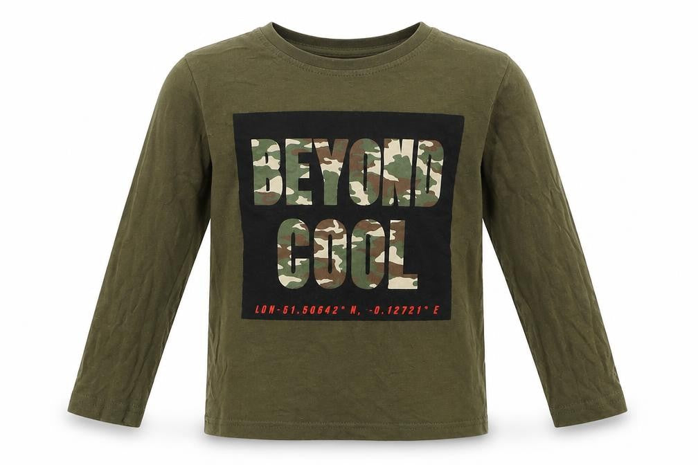 Primark Boys Green   Basic T-Shirt Size 3-4 Years  - Beyond Cool