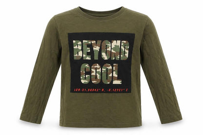 Primark Boys Green   Basic T-Shirt Size 3-4 Years  - Beyond Cool