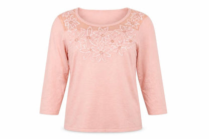 Womens UK Size 14 Damart Pink Pullover Jumper