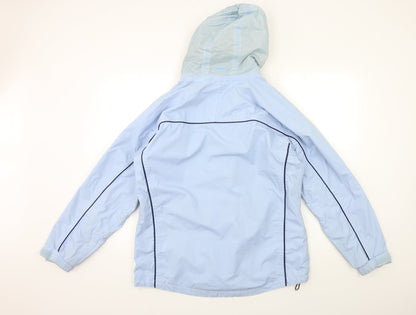 Womens UK Size M Crane Blue Rain Coat