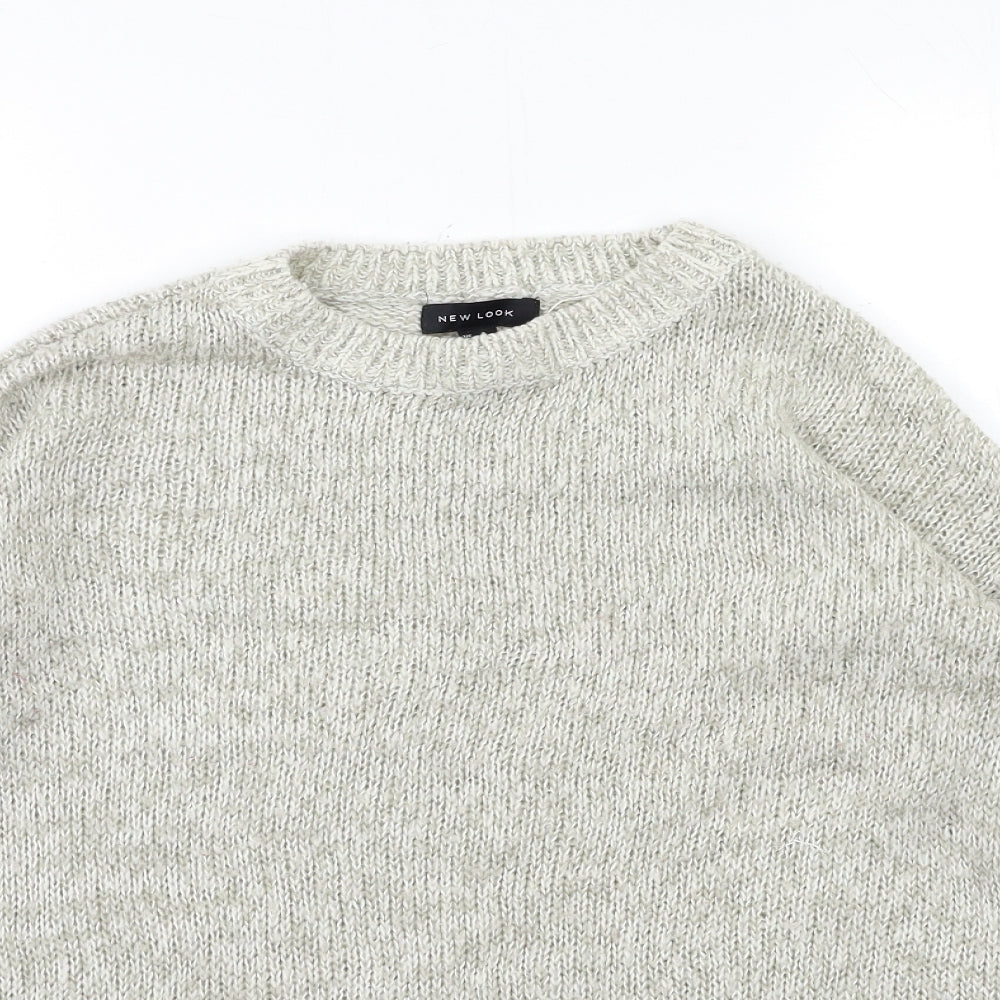 Womens UK Size S New Look Grey Pullover Jumper