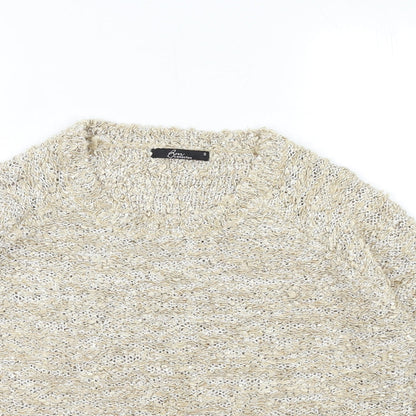 Bonmarché Mens Gold  Knit Pullover Jumper Size S