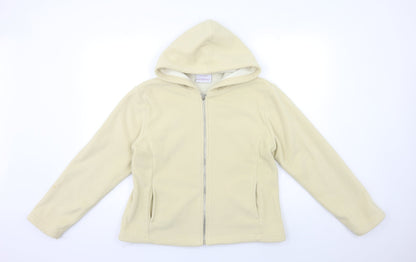 Papaya Womens Beige  Fleece Jacket  Size 12