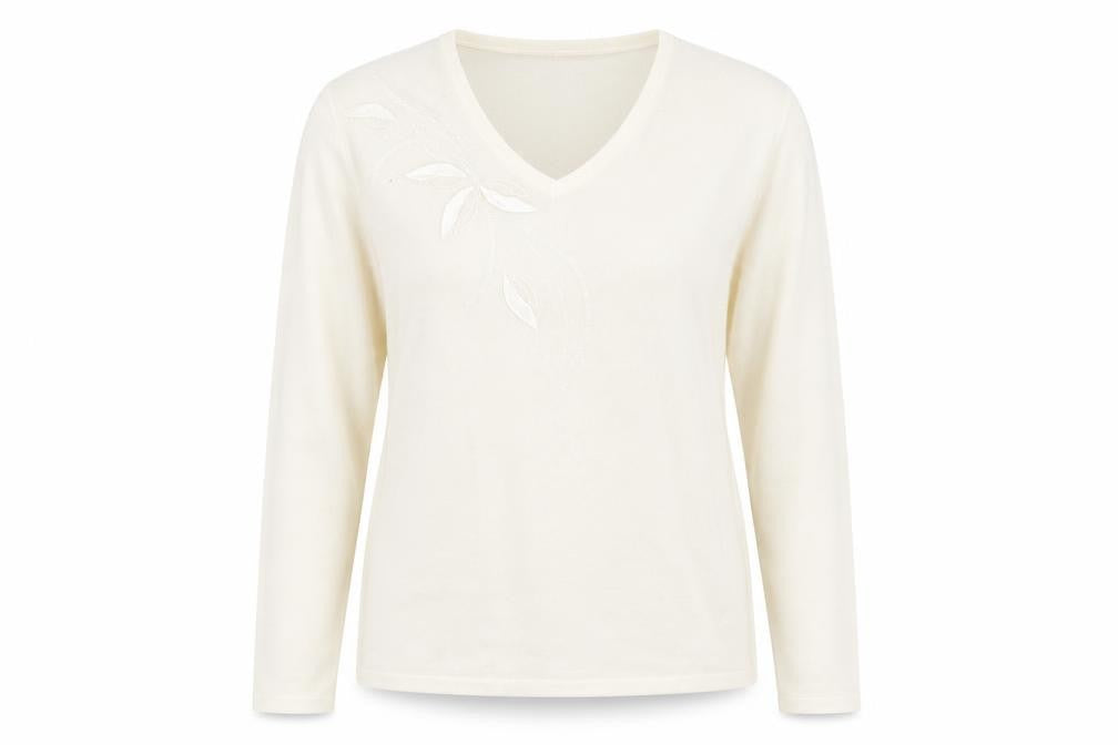 Womens UK Size M sarah hamilton Ivory Pullover Jumper