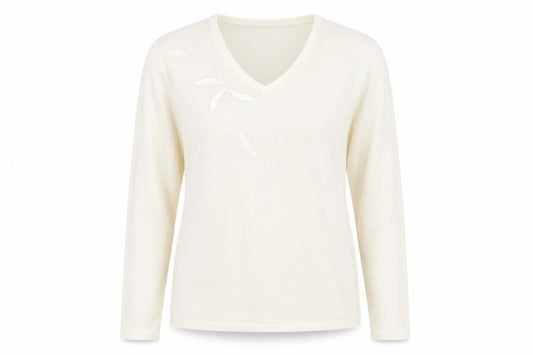 Womens UK Size M sarah hamilton Ivory Pullover Jumper
