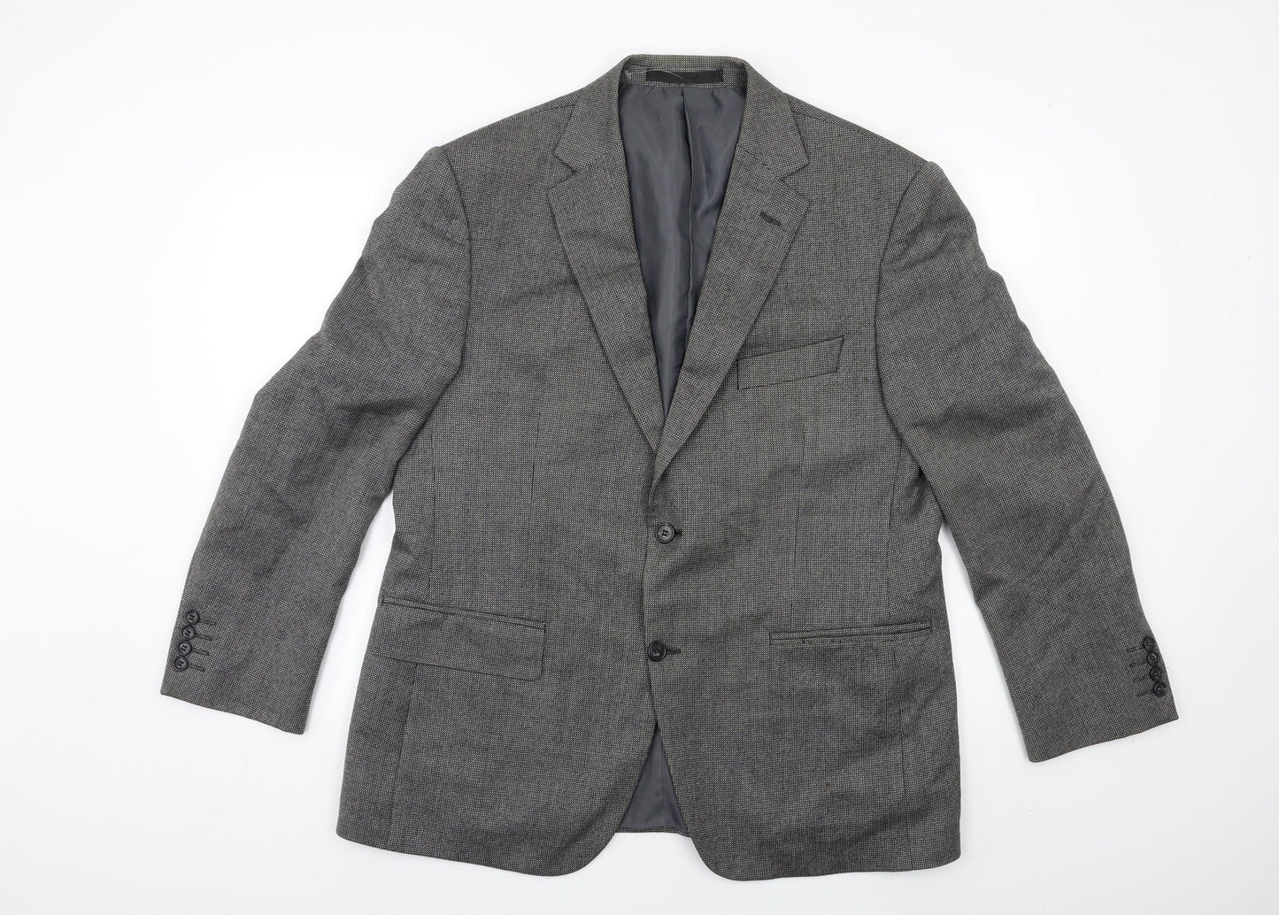 Mens UK Size 42 Impressions Regular Grey Suit Jacket