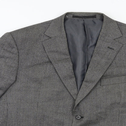 Mens UK Size 42 Impressions Regular Grey Suit Jacket
