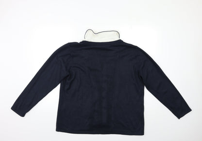 Special Collection Womens Blue  Knit Pullover Jumper Size 18