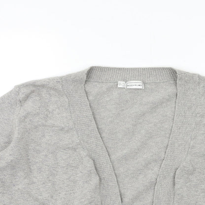 Body Flirt Womens Grey  Knit Cardigan Jumper Size XS