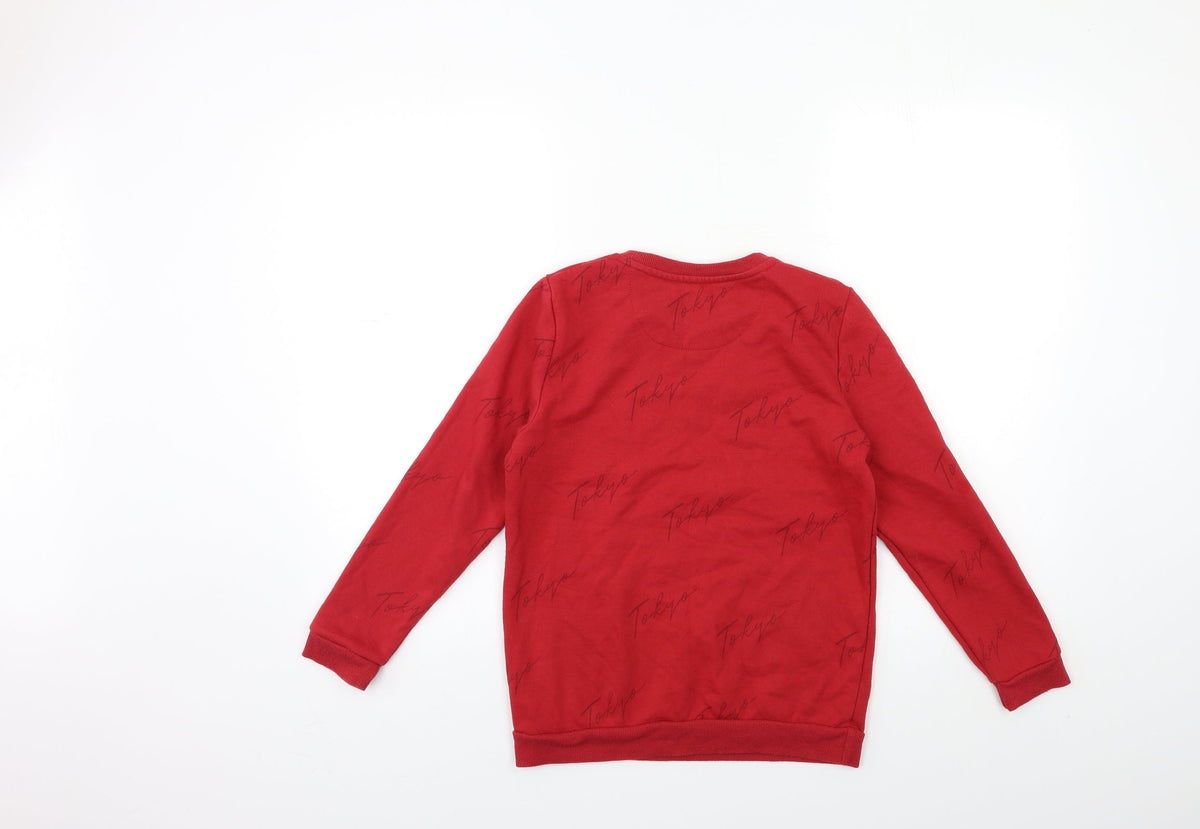 Primark Boys Red   Pullover Sweatshirt Size 10 Years