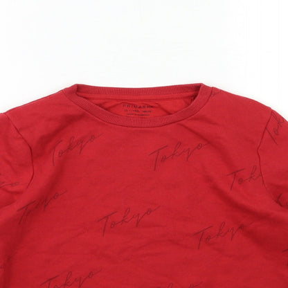 Primark Boys Red   Pullover Sweatshirt Size 10 Years
