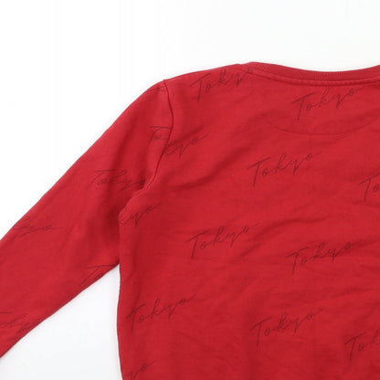 Primark Boys Red   Pullover Sweatshirt Size 10 Years