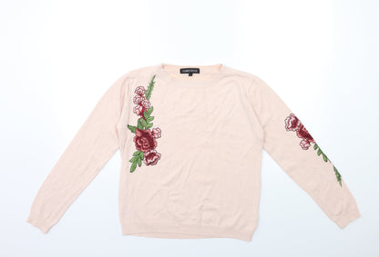 Womens UK Size S Cameo Pink Pullover Jumper