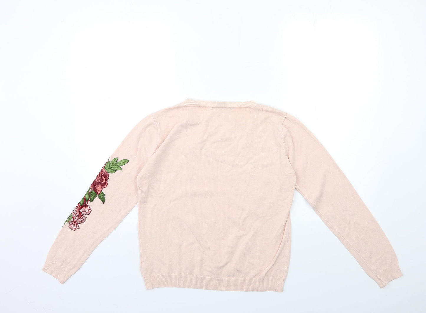 Womens UK Size S Cameo Pink Pullover Jumper