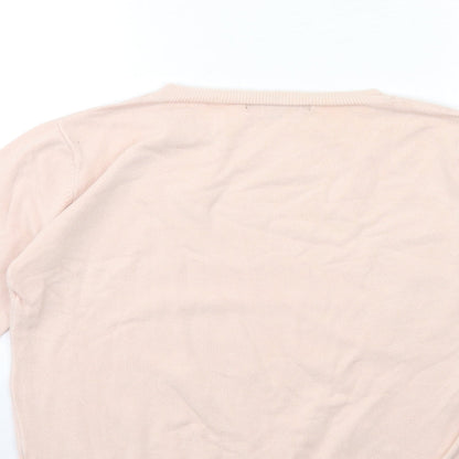 Womens UK Size S Cameo Pink Pullover Jumper
