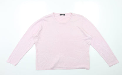 Womens UK Size L Bonmarché Pink Pullover Jumper