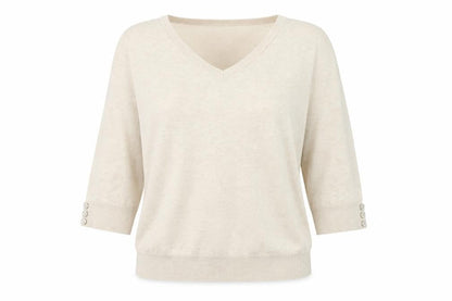 Womens UK Size 12 BHS Beige Pullover Jumper