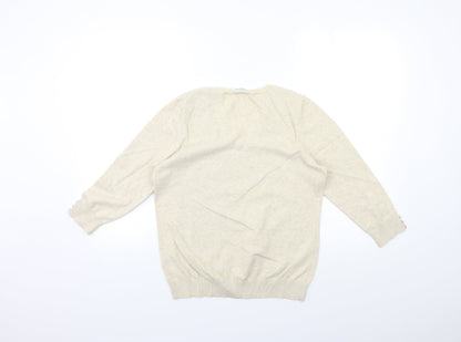 BHS Womens Beige  Knit Pullover Jumper Size 12