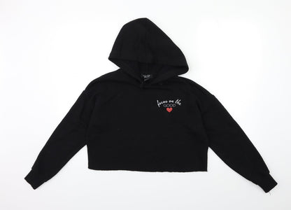 New Look Womens Black   Pullover Hoodie Size 12