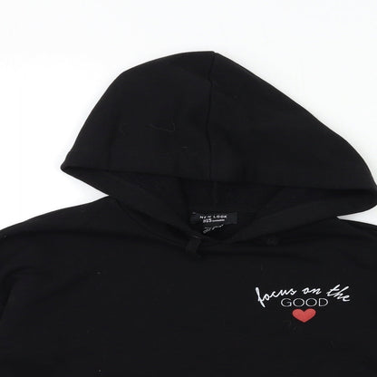 New Look Womens Black   Pullover Hoodie Size 12
