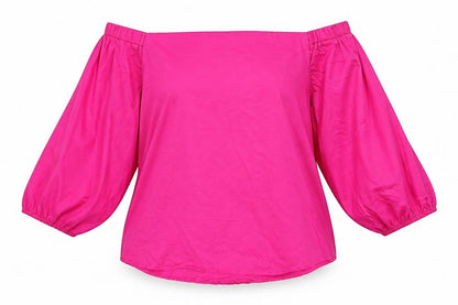 Womens UK Size 12 New Look Pink Basic Blouse