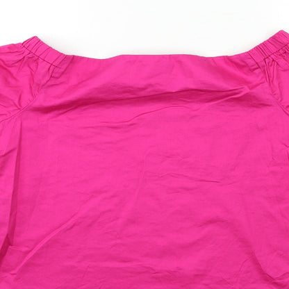 Womens UK Size 12 New Look Pink Basic Blouse